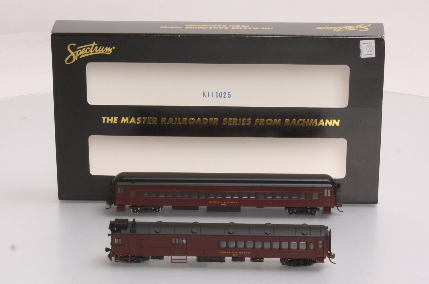 Bachmann 81467 N B&M EMC Gas Electric Doodlebug w/ Trailer Coach (DCC)