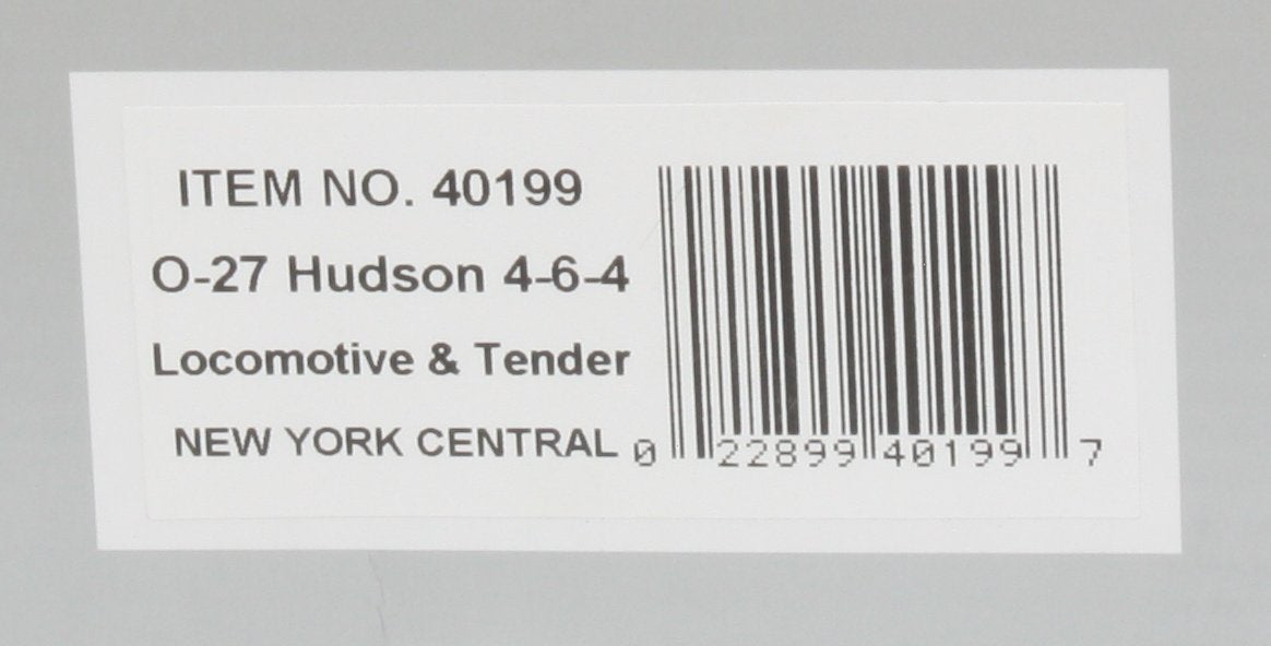 Williams 40199 NYC 4-6-4 Semi-Scale Hudson Steam Locomotive #5443