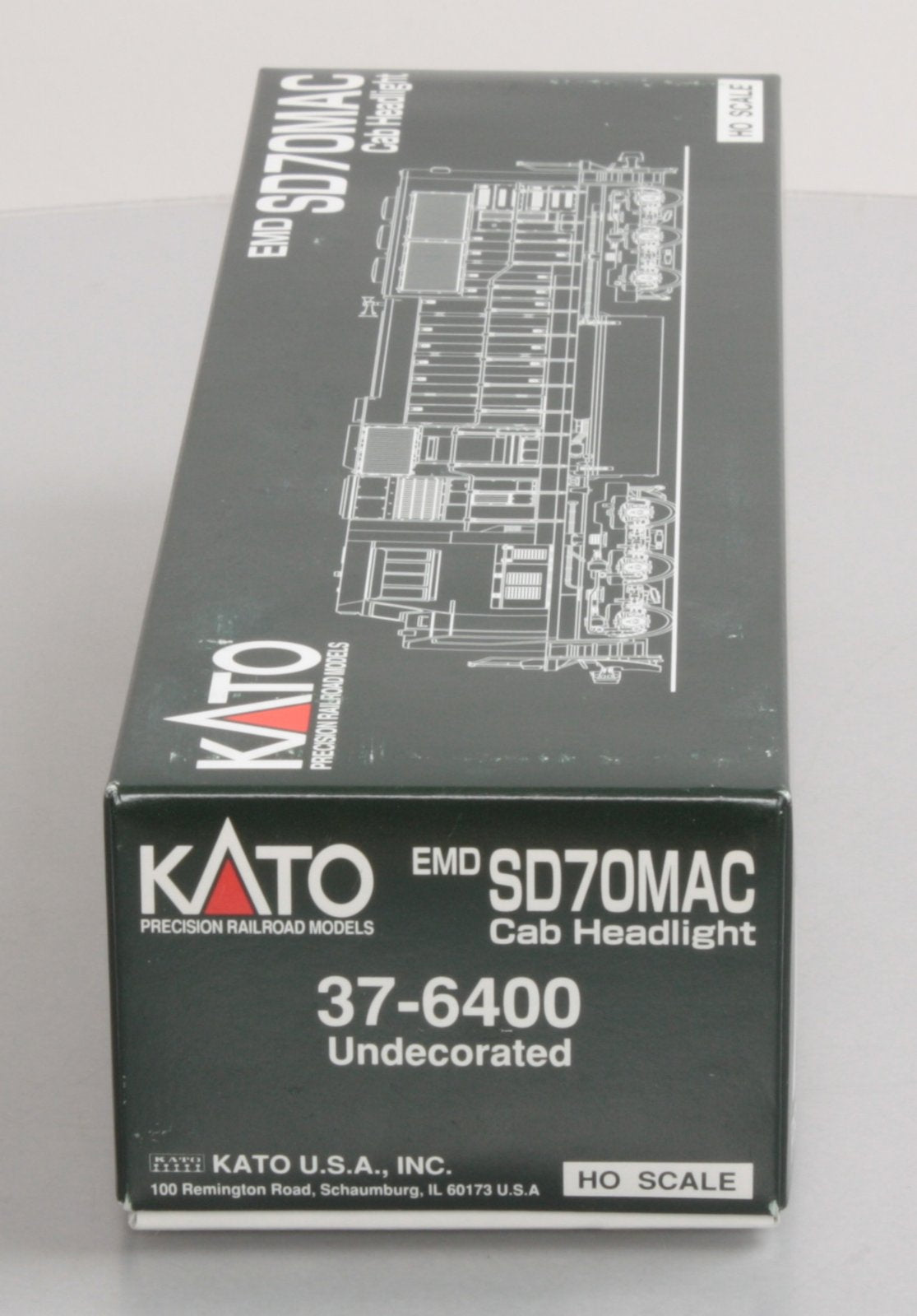 Kato 37-6400 Undecorated SD70MAC w/Cab Headlight