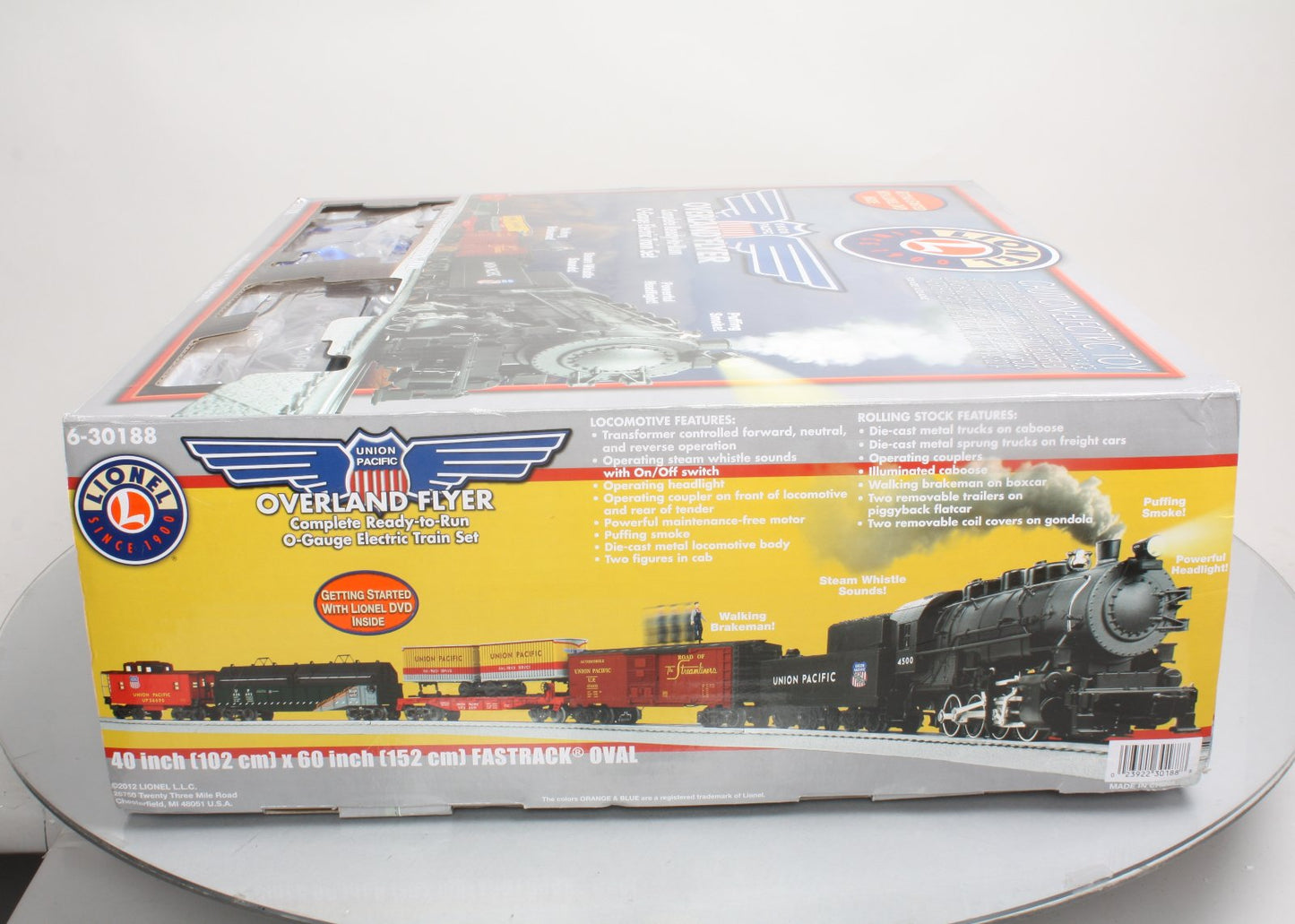 Lionel 6-30188 Union Pacific Overland Flyer O Gauge Steam Freight Train Set