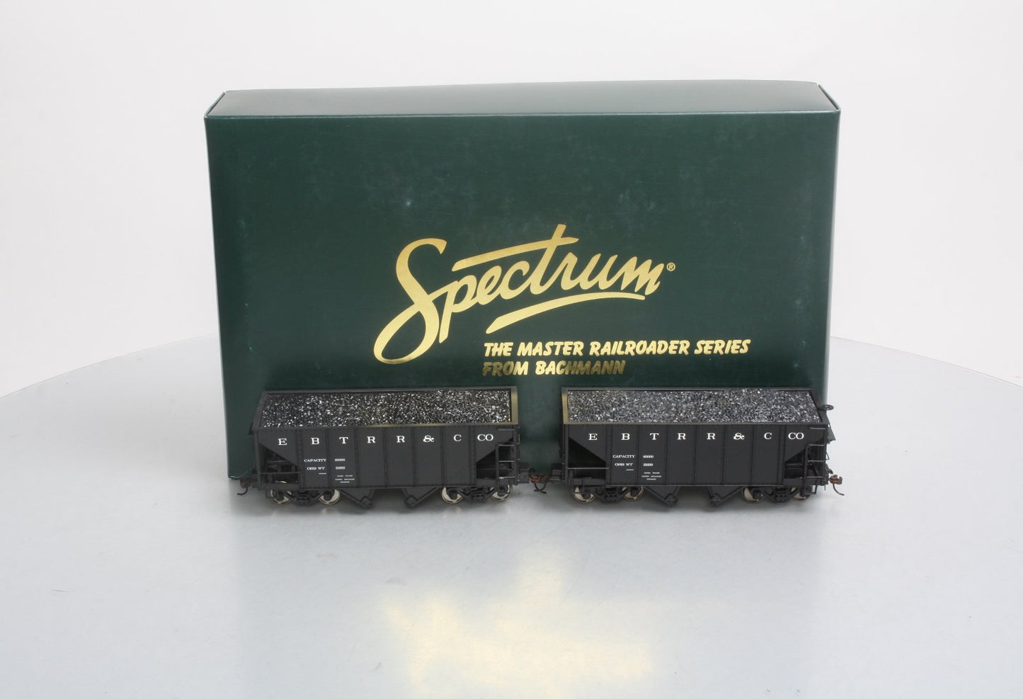 Bachmann 27930 On30 East Broad Top 2-Bay Steel Hopper - Old Lettering (Set of 2)