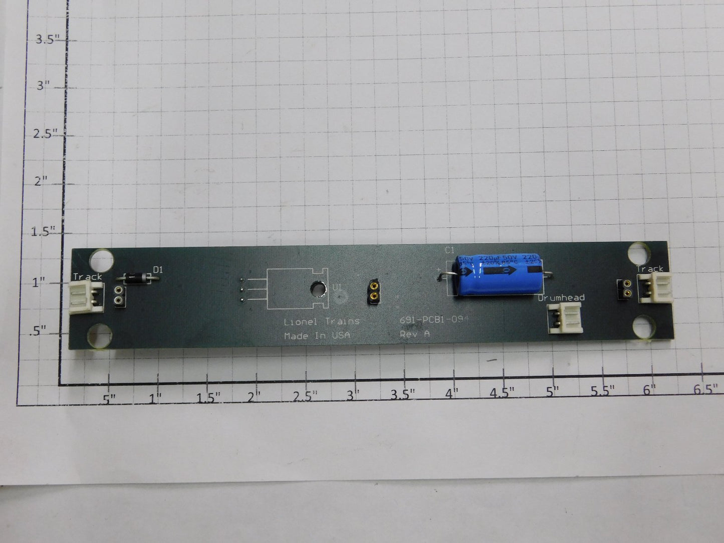 Lionel PCB1-94A 8 Volt Lighting Regulator PCB Circuit Board