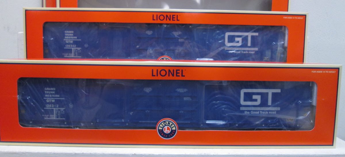 Lionel 6-81704 Grand Trunk Western 86' Hi-Cube Boxcar (Set of 2)