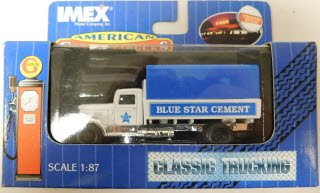 Imex 870019 HO American Classic Trucks Blue Star Cement Peterbilt Sack Truck