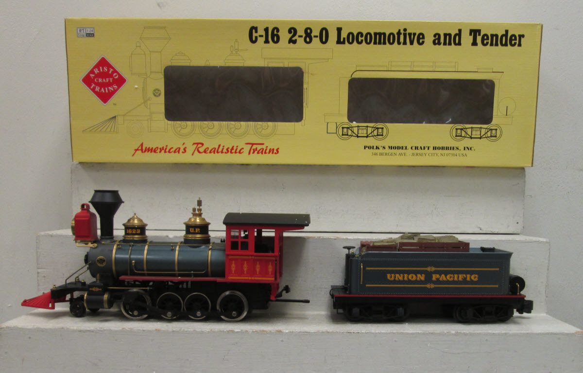 Aristo-Craft 80212 G Union Pacific C-16 2-8-0 Steam Locomotive