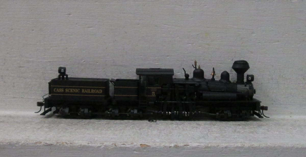 Bachmann 81906 HO Cass Scenic RR Three Truck Shay Steel Cab Steam Loco w/DC