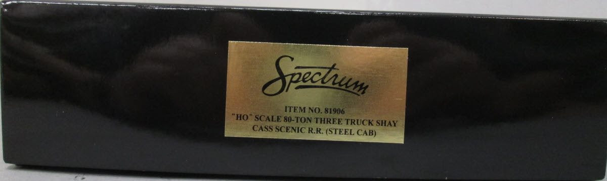 Bachmann 81906 HO Cass Scenic RR Three Truck Shay Steel Cab Steam Loco w/DC