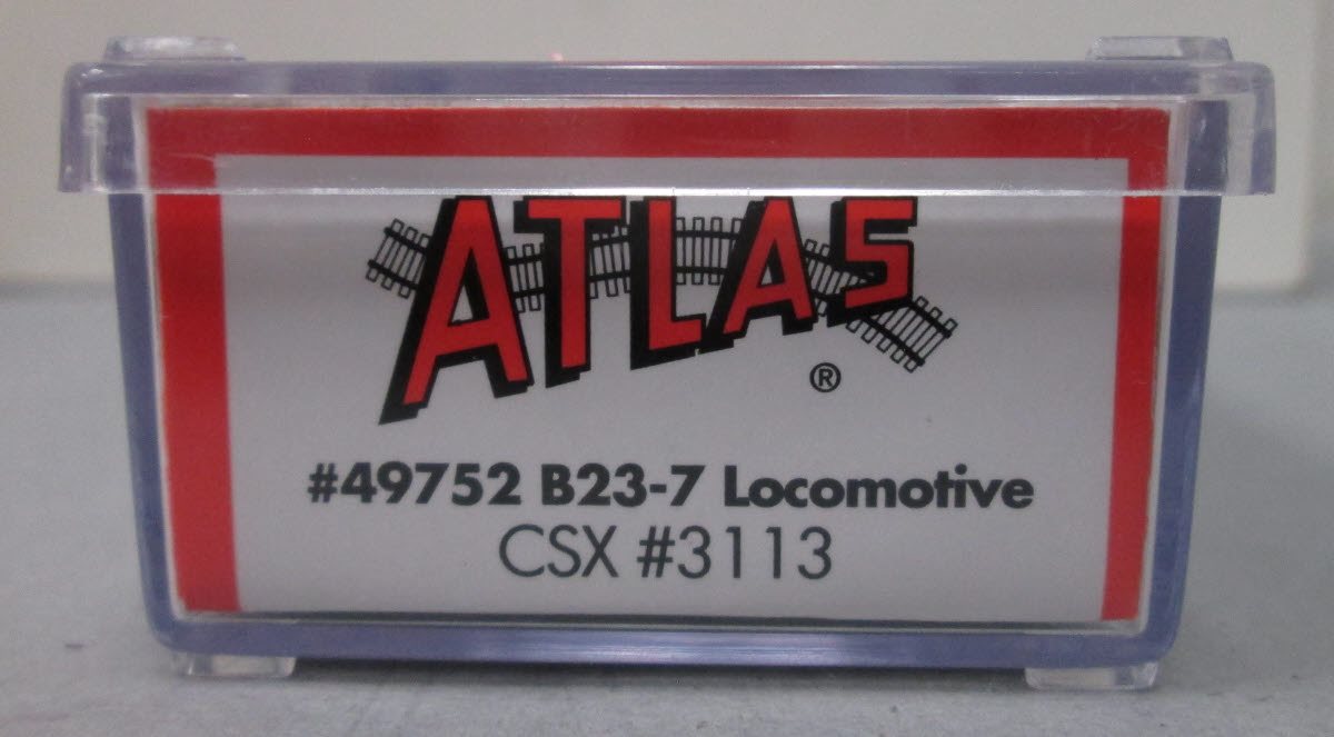 Atlas 49752 N Scale CSX B23-7 Diesel Locomotive #3113