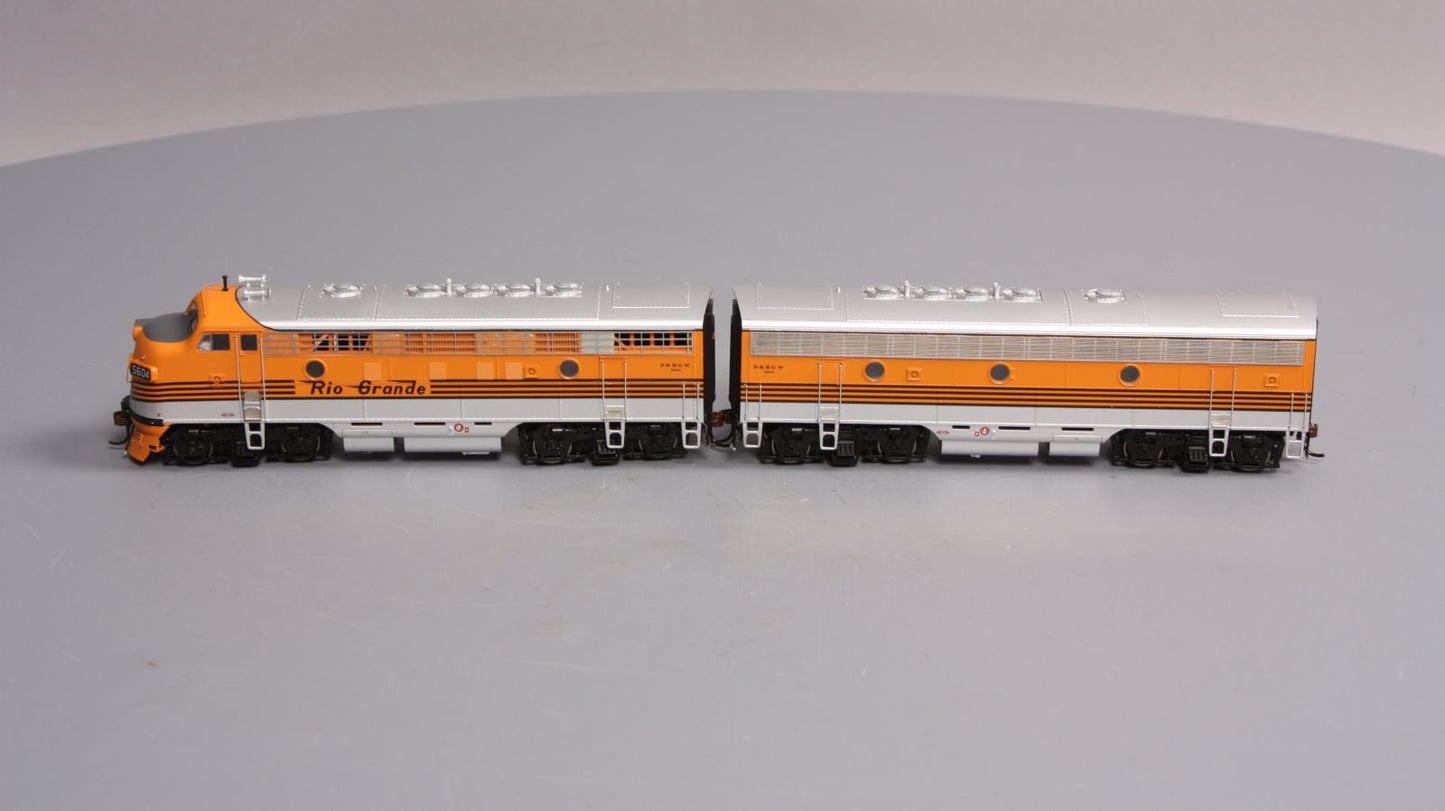 Athearn G22567 HO D&RGW F7 A/B Diesel Locomotive #5604, #5603