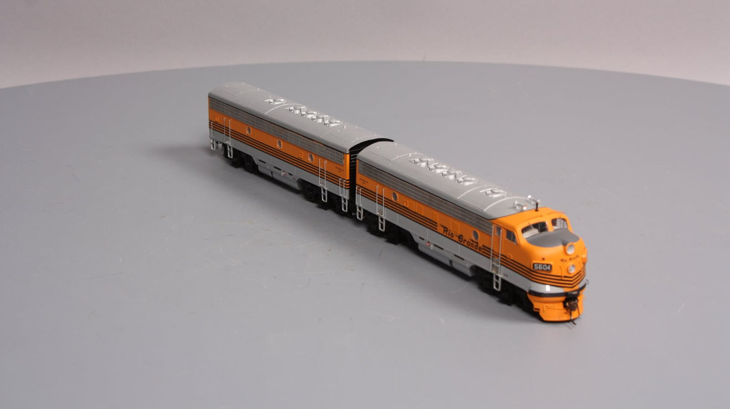 Athearn G22567 HO D&RGW F7 A/B Diesel Locomotive #5604, #5603