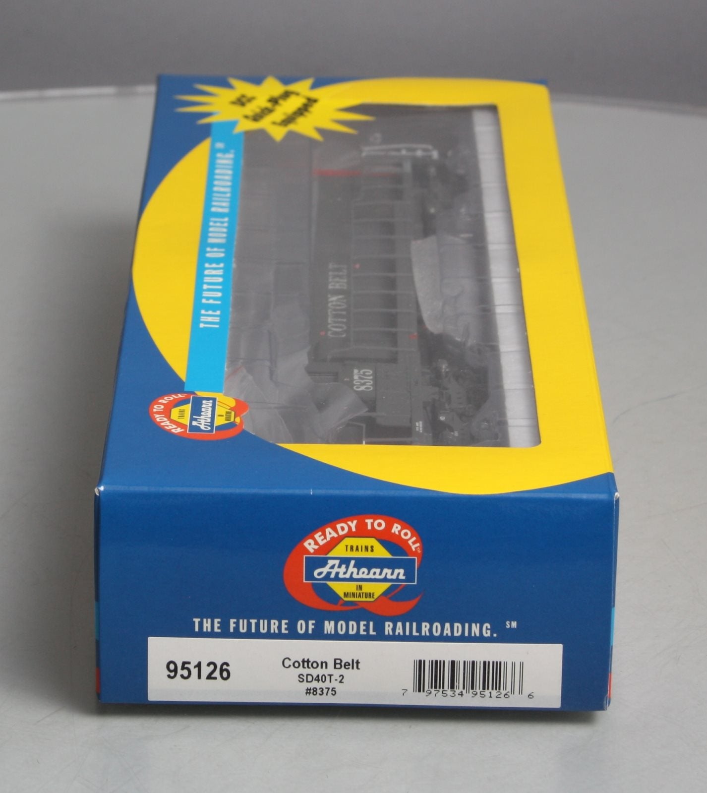 Athearn 95126 HO Cotton Belt SD40T-2 Powered Diesel Locomotive #8375