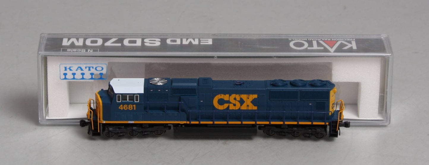 Kato 176-7601 N Scale CSX SD70M Diesel #4681