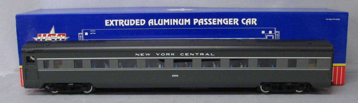 USA Trains R31032 G NYC 20th Century Limitd Corrugated Aluminum Coach Lighted