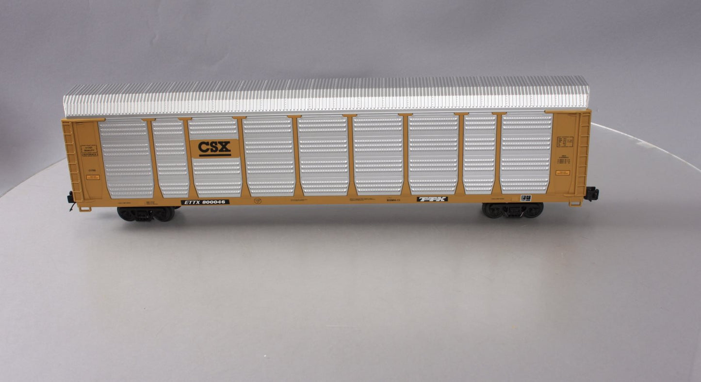 MTH 20-98798 O Gauge CSX Corrugated Auto Carrier #800046