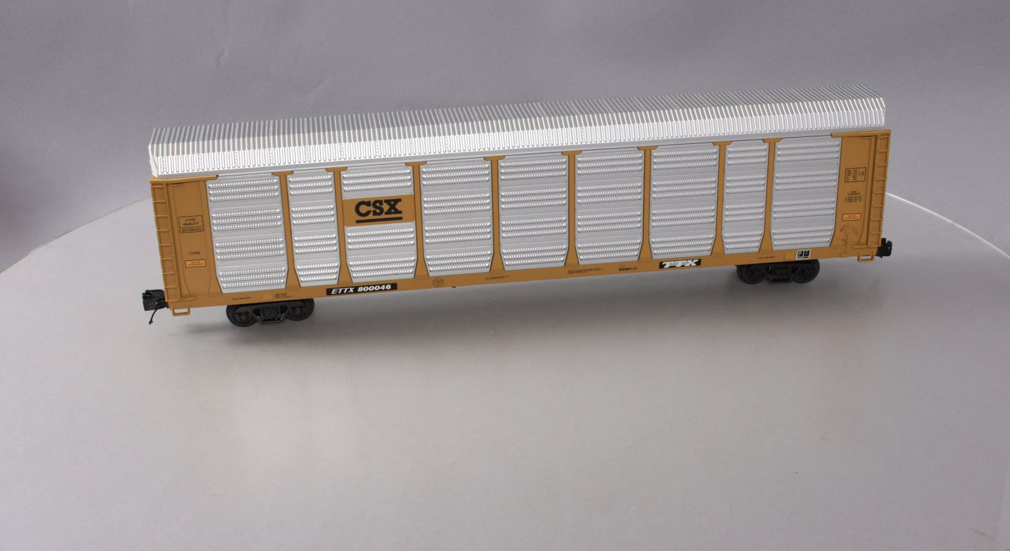 MTH 20-98798 O Gauge CSX Corrugated Auto Carrier #800046