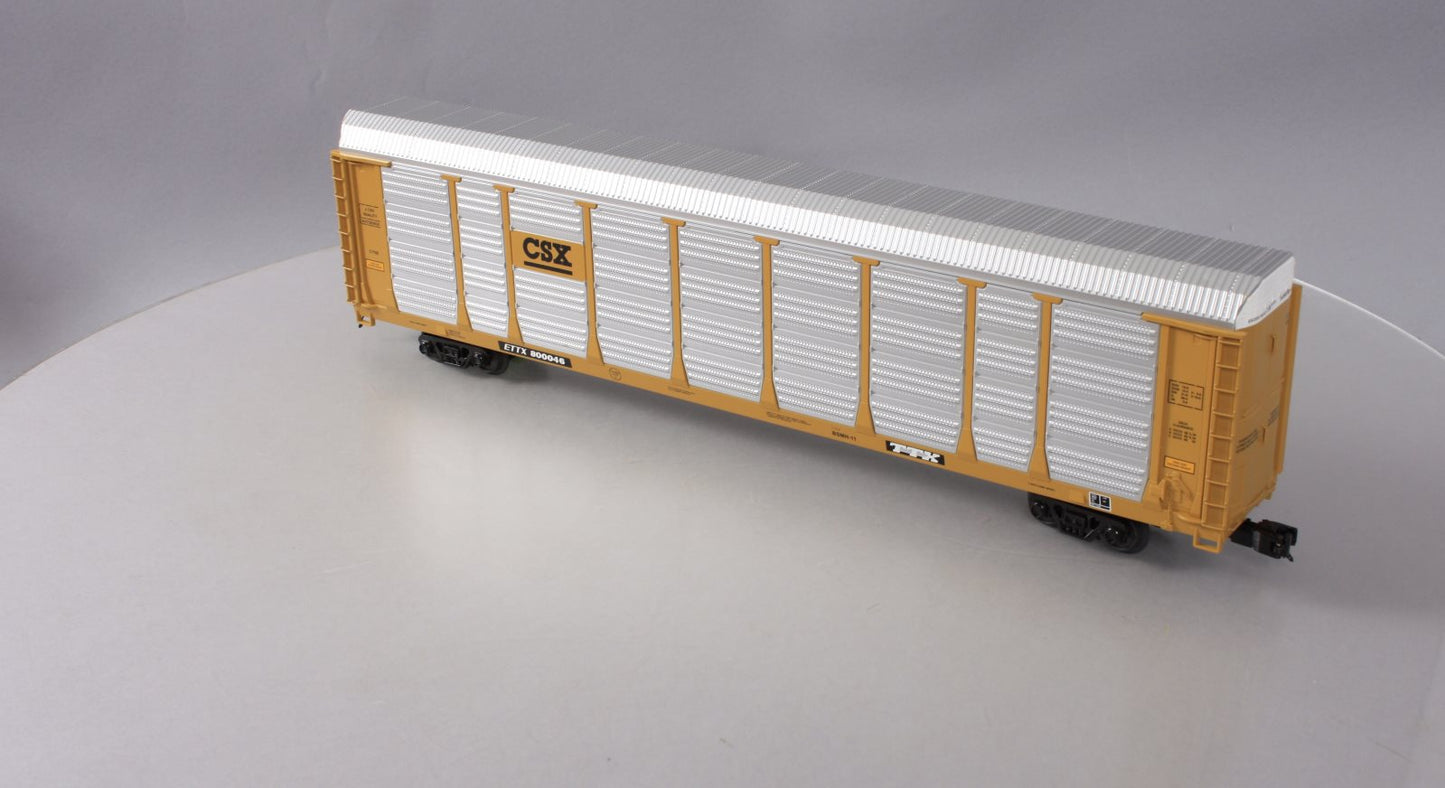 MTH 20-98798 O Gauge CSX Corrugated Auto Carrier #800046