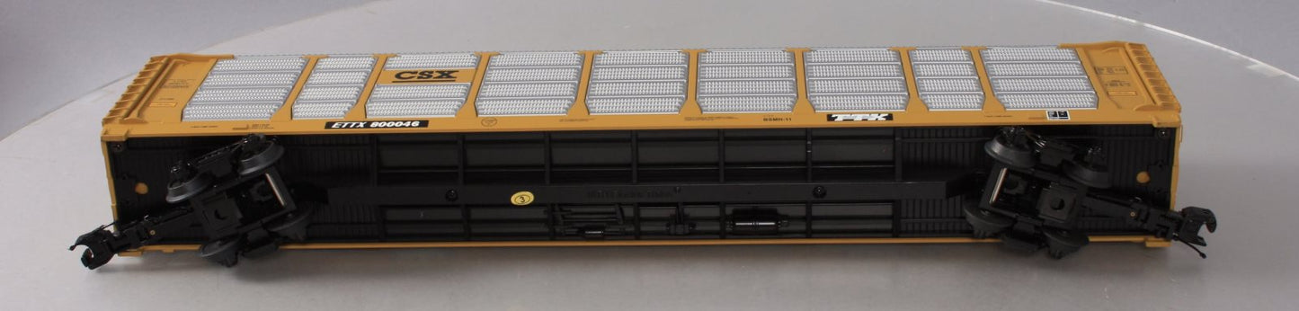 MTH 20-98798 O Gauge CSX Corrugated Auto Carrier #800046