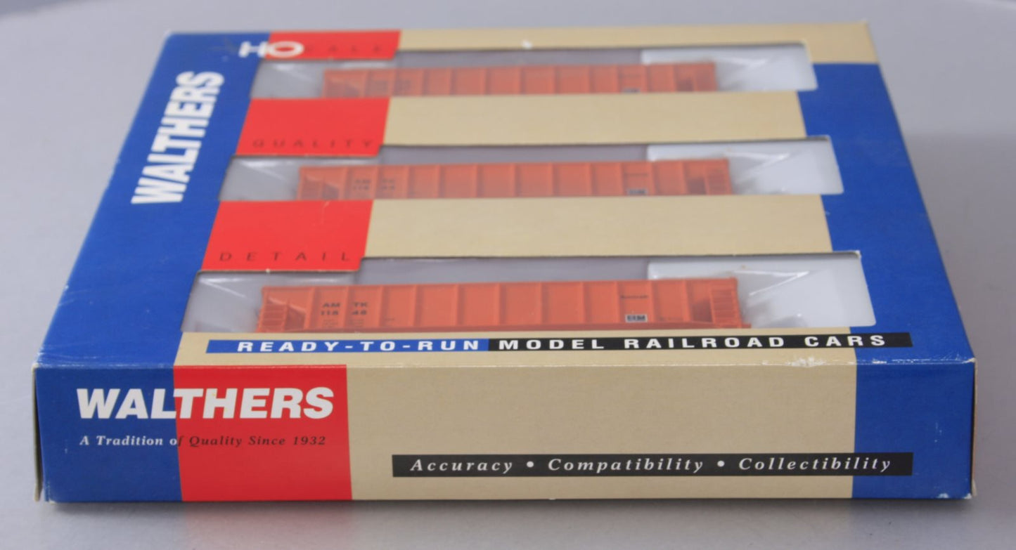 Walthers 932-34217 HO Scale Amtrak Ballast Hopper (Pack of 3)