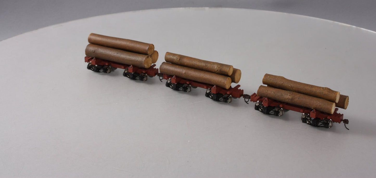 Bachmann 27391 On30 Scale Skeleton Log Car Set with Logs