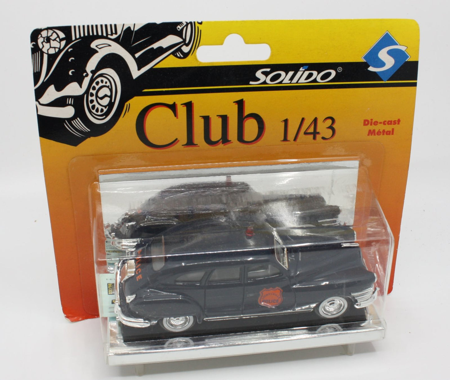 Solido 1434 1:43 Die Cast Navy Blue Lionelville Police Car