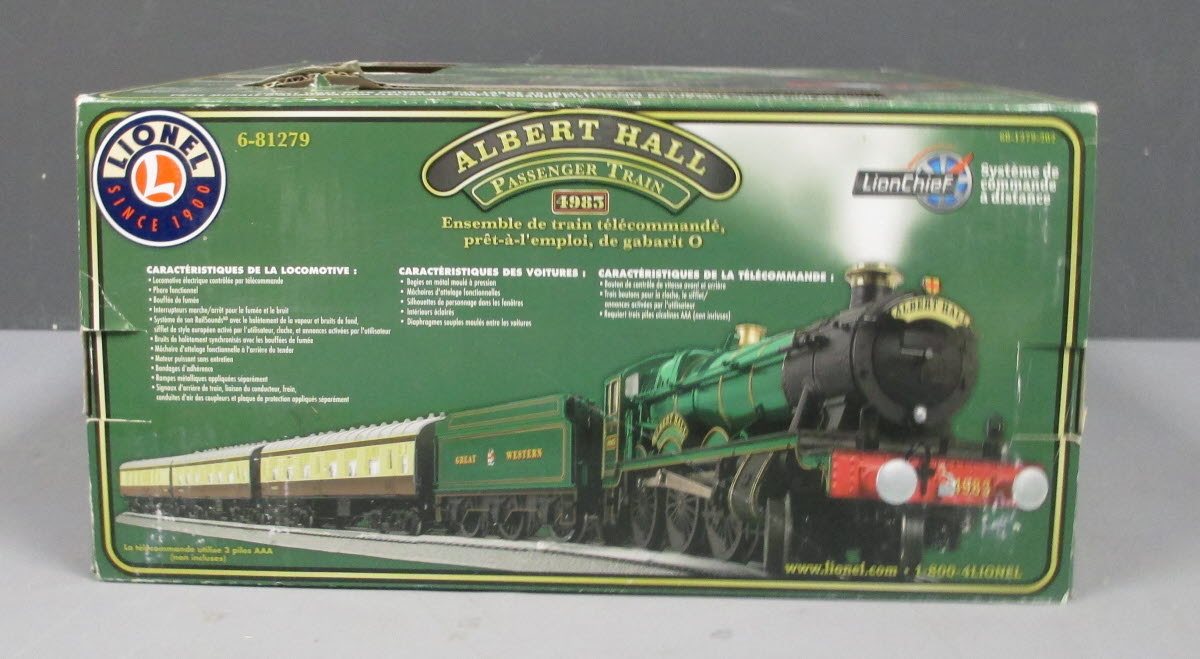 Lionel 6-81279 O Gauge GWR "Albert Hall" LionChief Steam Train Set