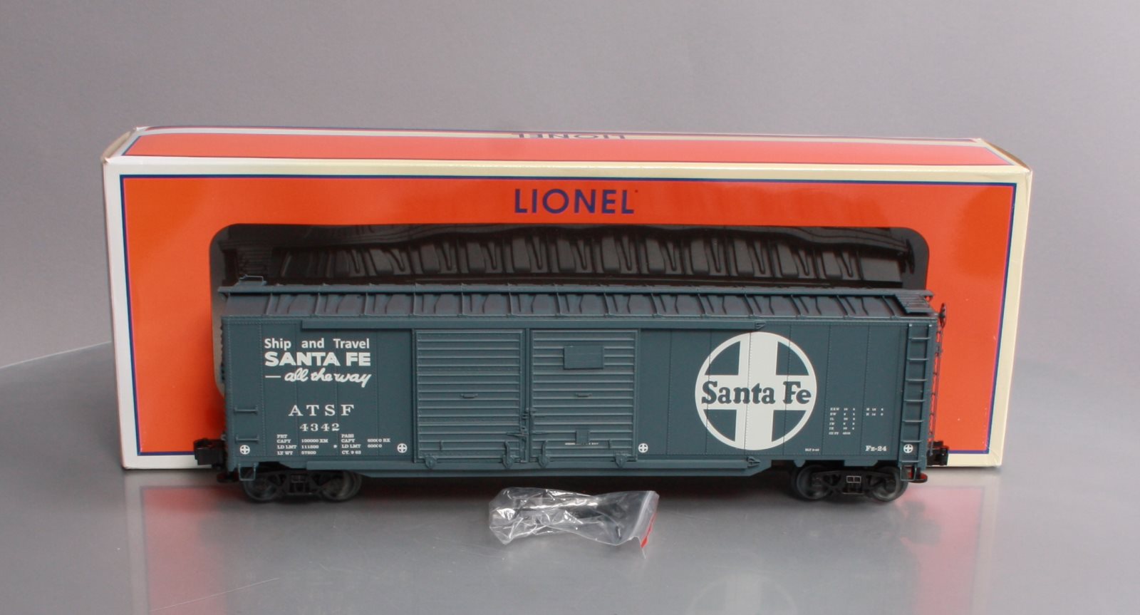 Lionel 6-83561 O Santa Fe 50' Double Door Boxcar #4342 – Trainz