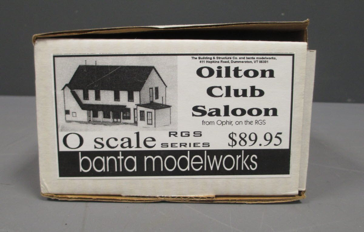 Banta Model Works O Scale RGS Oilton Club Saloon Kit