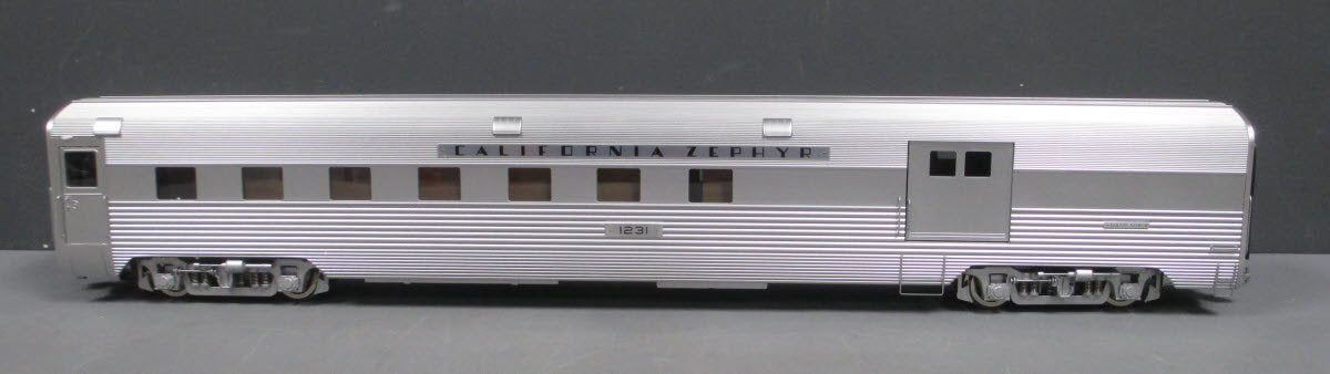 USA Trains R310103 G California Zephyr Combine (Stainless Steel)