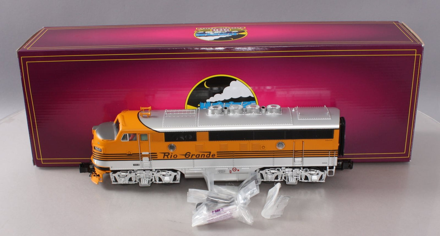 MTH 20209421 Denver Rio Grande F3 A-Unit Diesel Engine w/ PS3 #5521