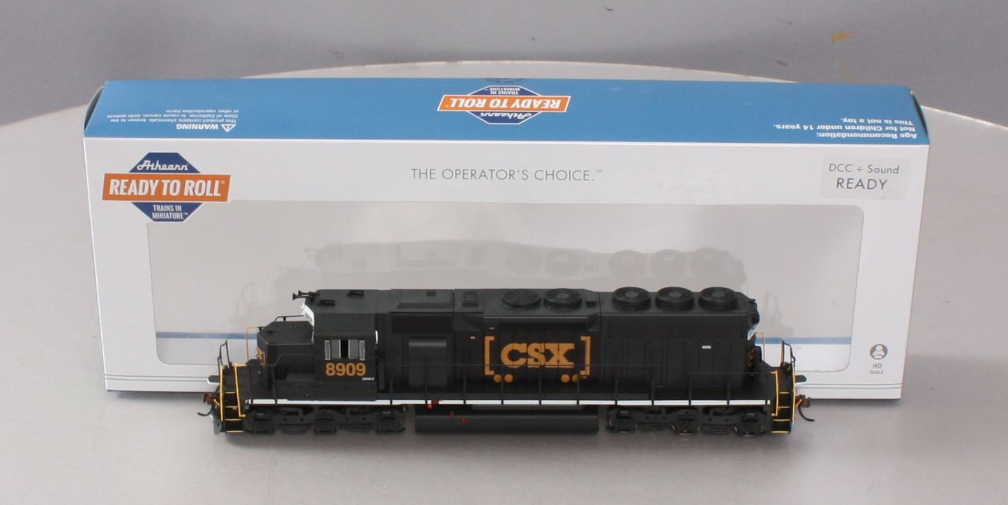 Athearn 88500 HO CSX/Black w/Boxcar Logo RTR SD40 Diesel Locomotive #8909