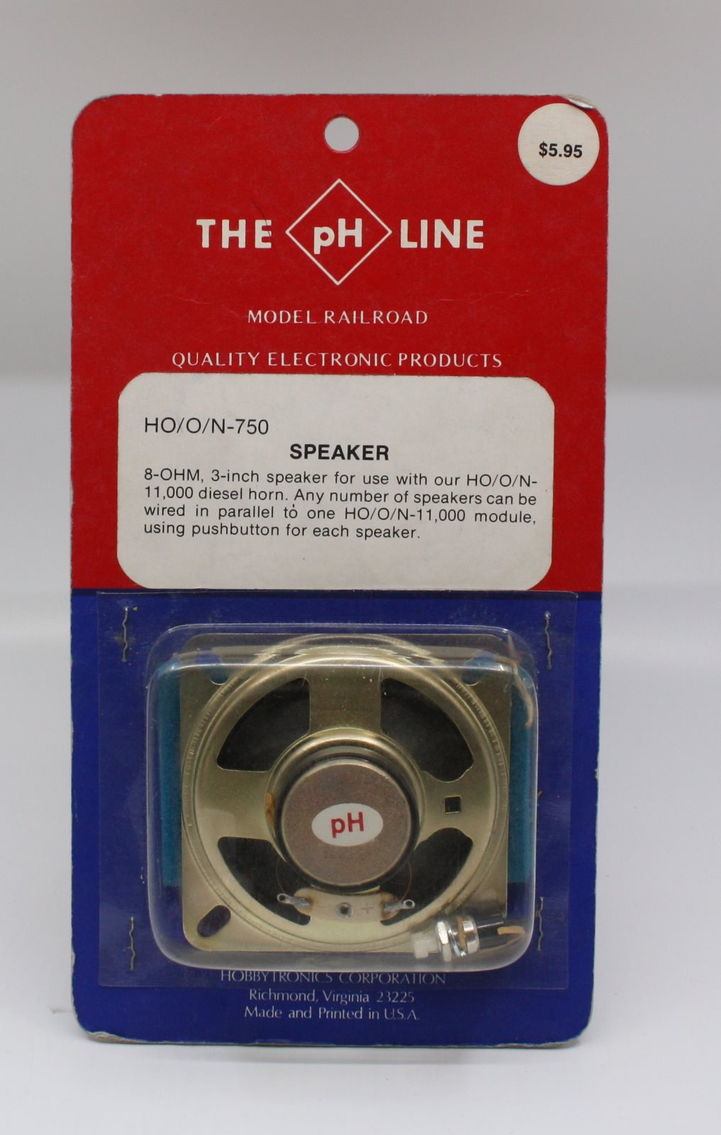 The PH Line 750 HO/O/N Scale 8-OHM 3 Inch Speaker