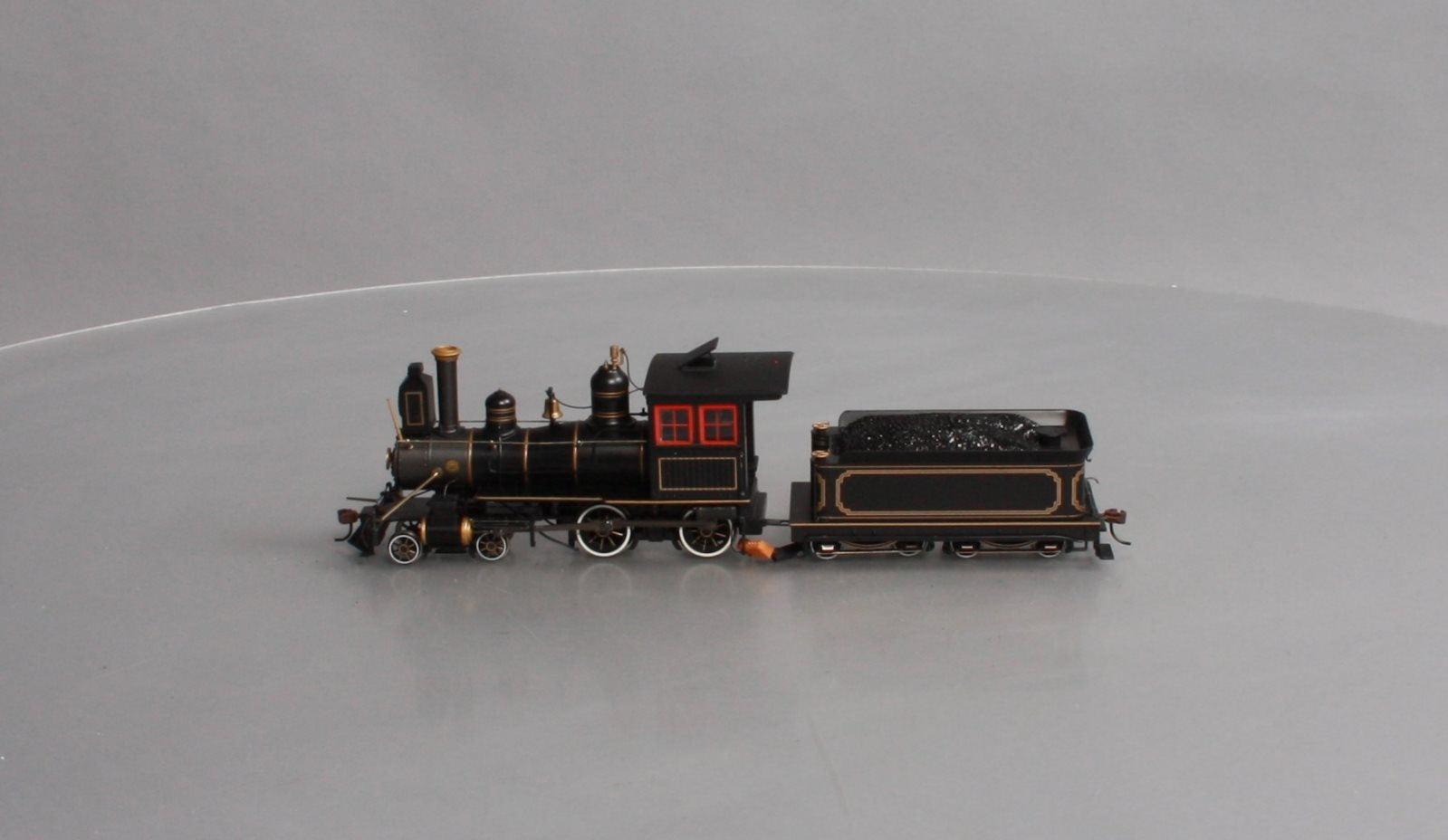 Bachmann 28302 On30 Painted & Unlettered 4-4-0 American Wood Cab with DCC  Loco