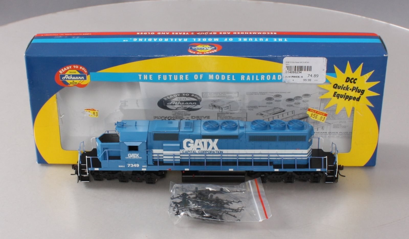 Athearn 95234 HO GATX EMD SD40-2 RTR Diesel Locomotive #7349 – Trainz