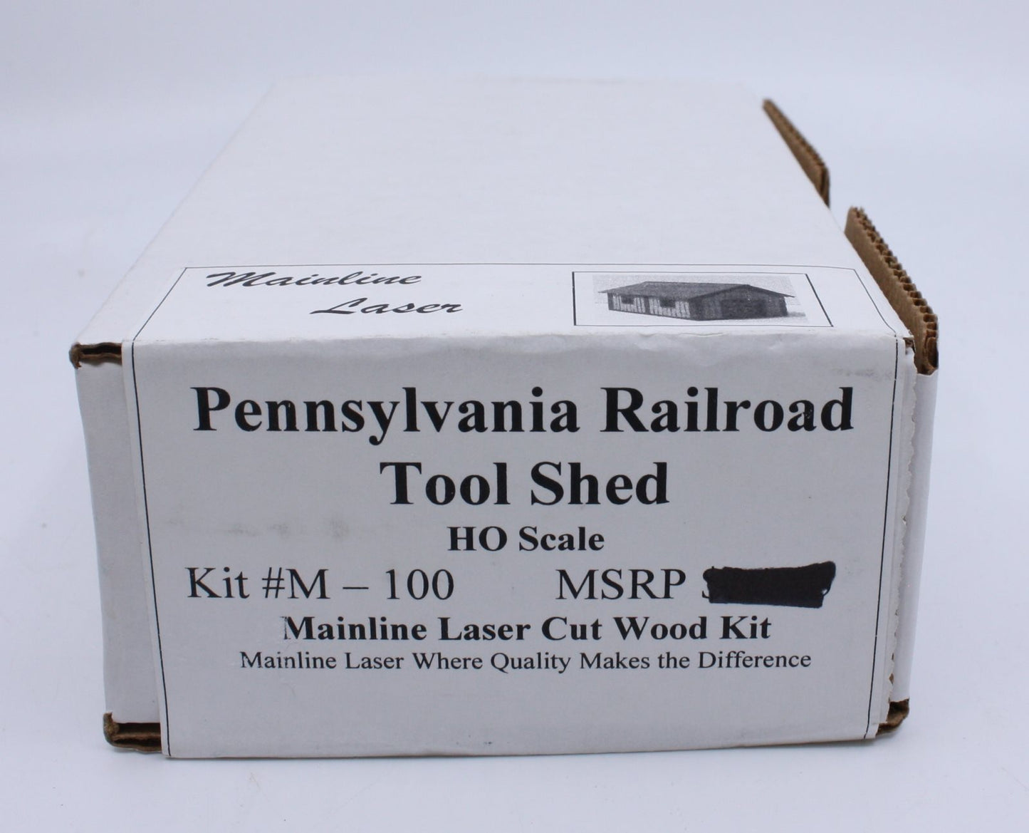 Main Line M-100 HO Pennsylvania Railroad Tool Shed Building Kit