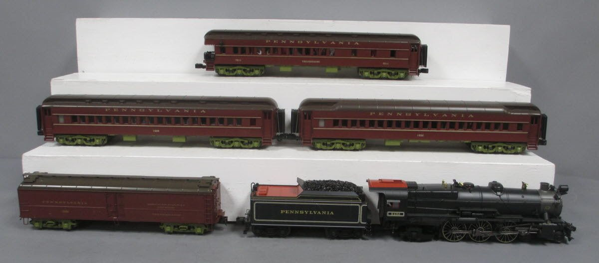 MTH 20-3467-1 O PRR 4-6-2 K4s Metropolitan Deluxe Steam Passenger Set (Set of 5)