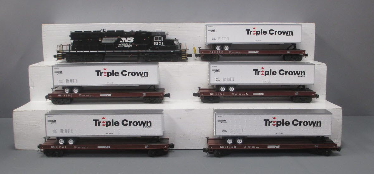 MTH 20-20154-1 Norfolk Southern SD40-2 O Gauge Diesel Freight Train Se – Trainz