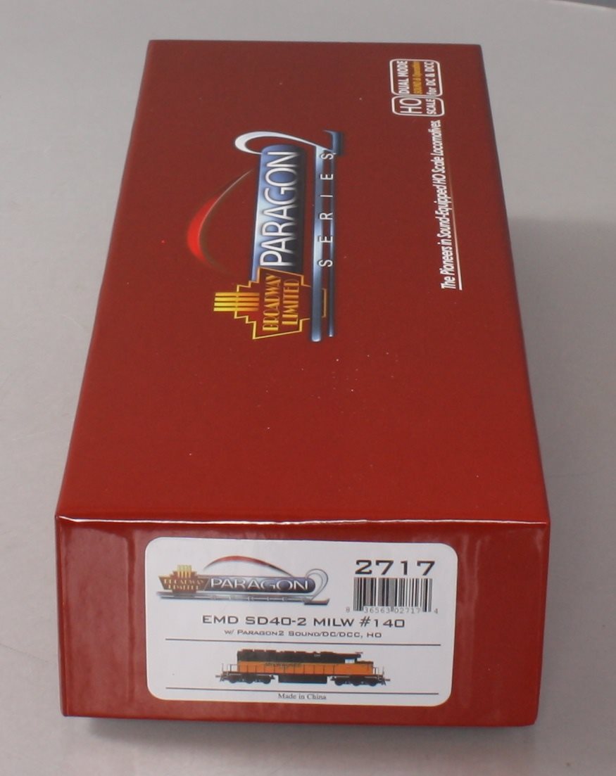 Broadway Limited 2717 HO Milwaukee EMD SD40-2 Diesel Locomotive #140 w/Paragon2