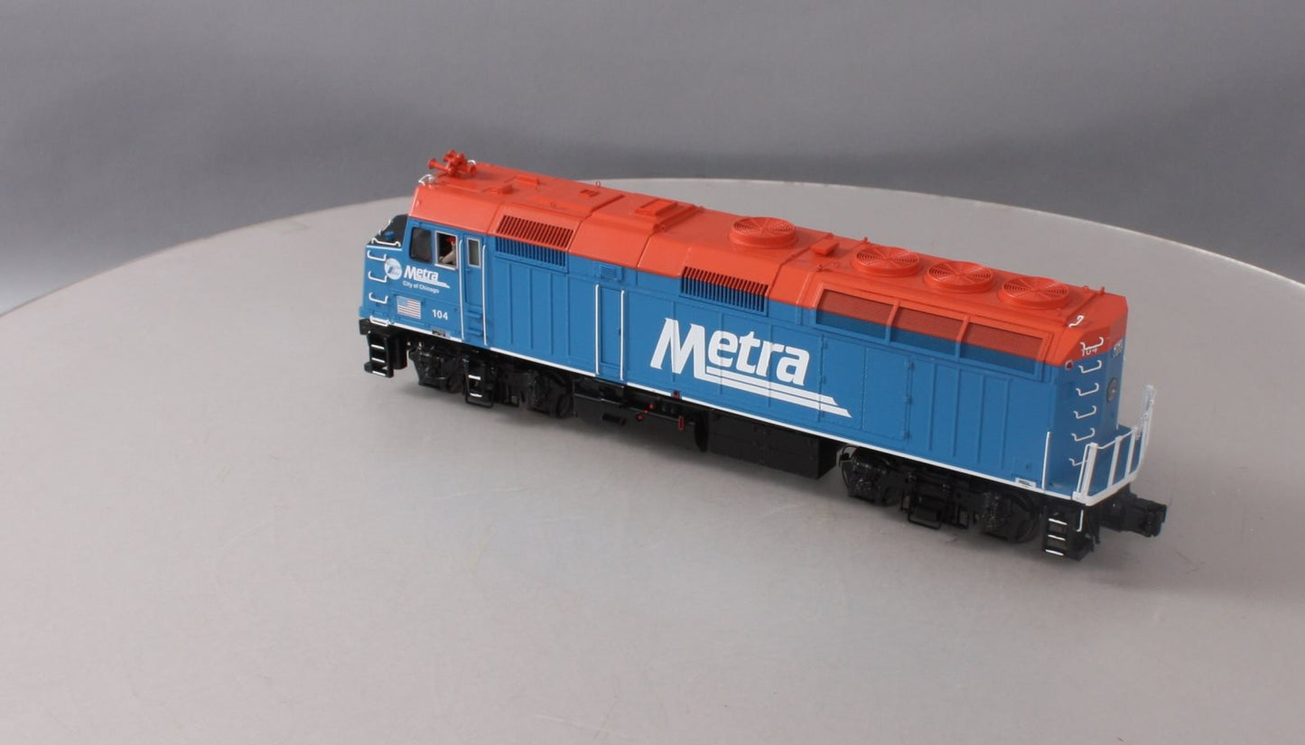 MTH 20-20675-1 METRA F40PH Diesel Engine w/Proto-Sound 3.0 #104 (Hi-Rail Wheels)