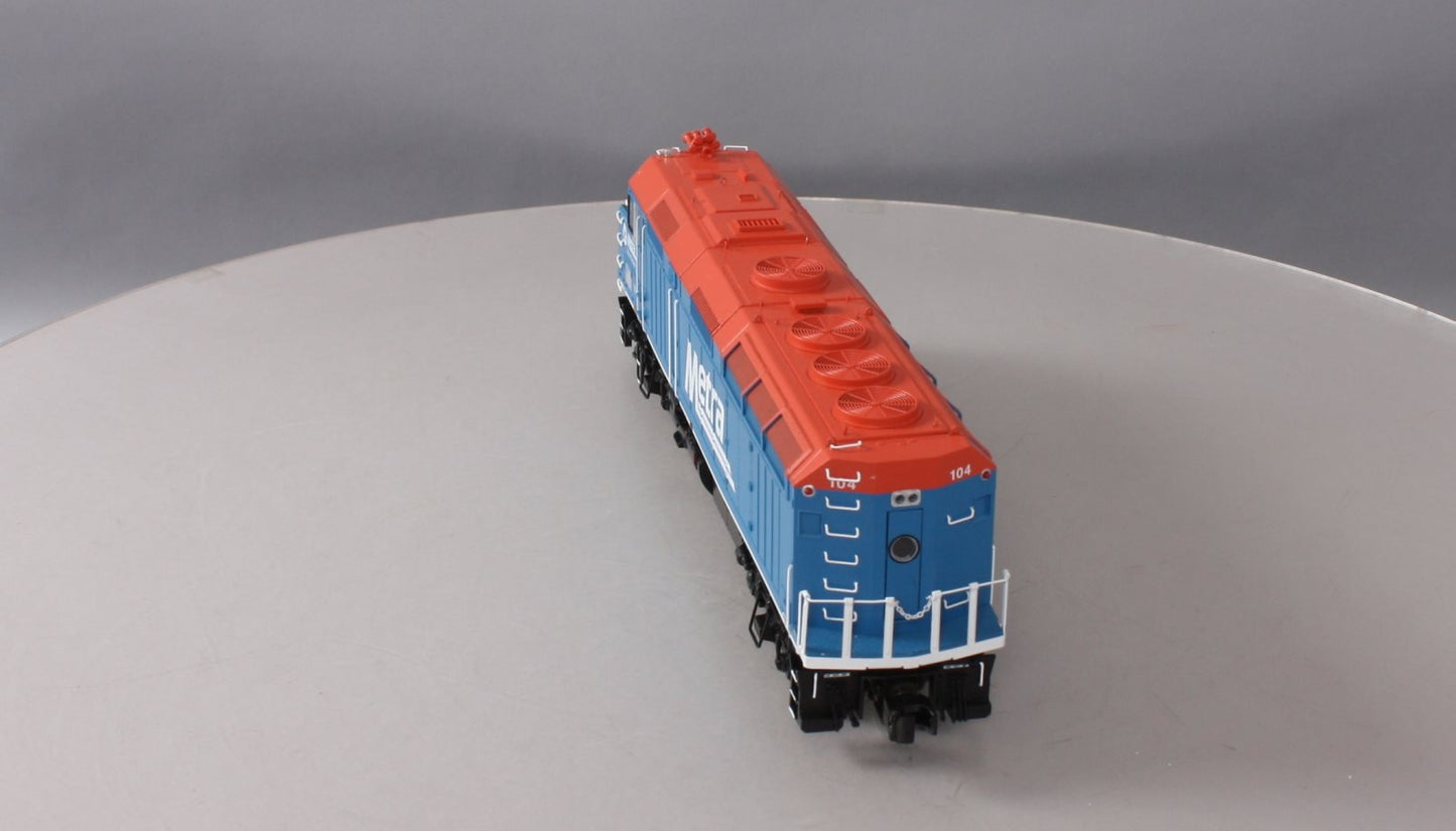 MTH 20-20675-1 METRA F40PH Diesel Engine w/Proto-Sound 3.0 #104 (Hi-Rail Wheels)