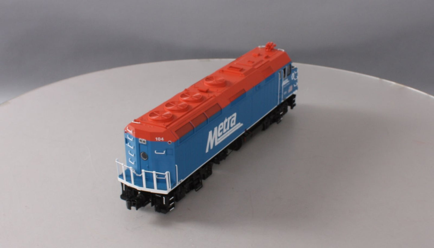 MTH 20-20675-1 METRA F40PH Diesel Engine w/Proto-Sound 3.0 #104 (Hi-Rail Wheels)