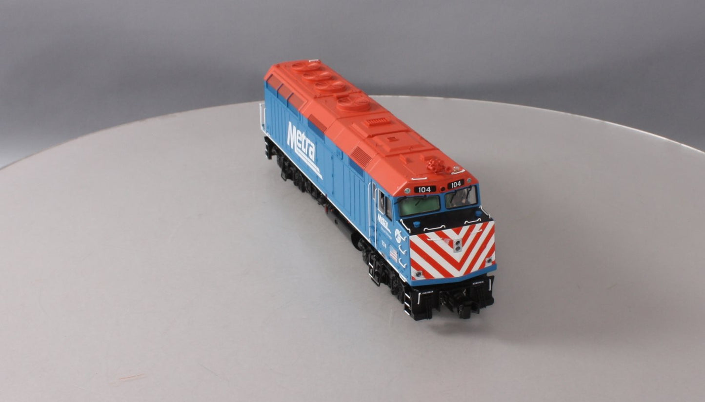 MTH 20-20675-1 METRA F40PH Diesel Engine w/Proto-Sound 3.0 #104 (Hi-Rail Wheels)