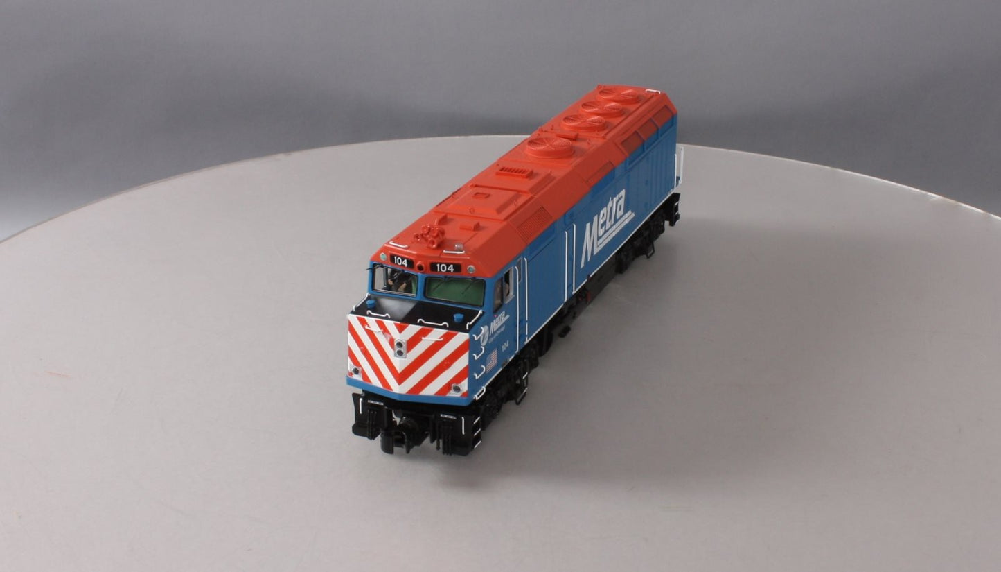 MTH 20-20675-1 METRA F40PH Diesel Engine w/Proto-Sound 3.0 #104 (Hi-Rail Wheels)