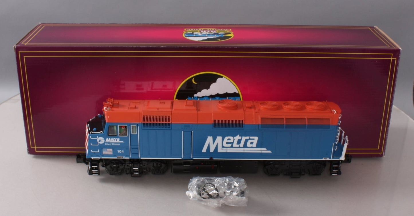 MTH 20-20675-1 METRA F40PH Diesel Engine w/Proto-Sound 3.0 #104 (Hi-Rail Wheels)