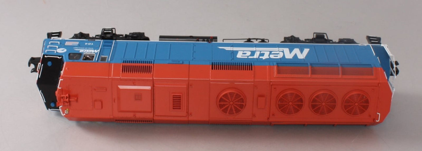 MTH 20-20675-1 METRA F40PH Diesel Engine w/Proto-Sound 3.0 #104 (Hi-Rail Wheels)