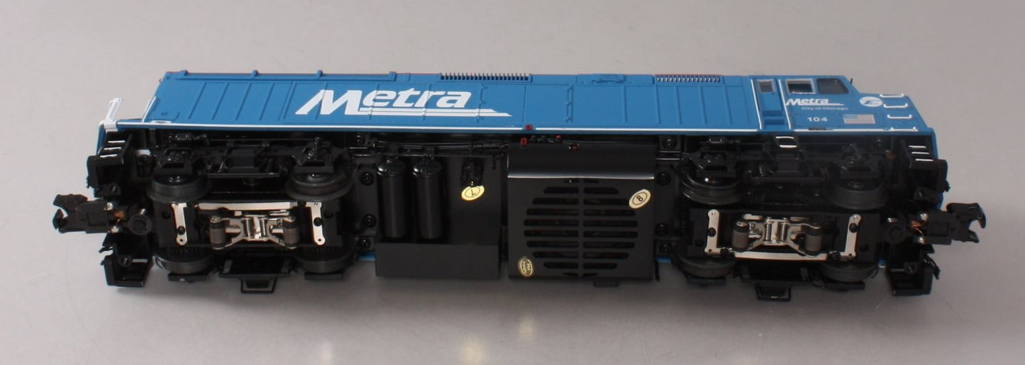 MTH 20-20675-1 METRA F40PH Diesel Engine w/Proto-Sound 3.0 #104 (Hi-Rail Wheels)