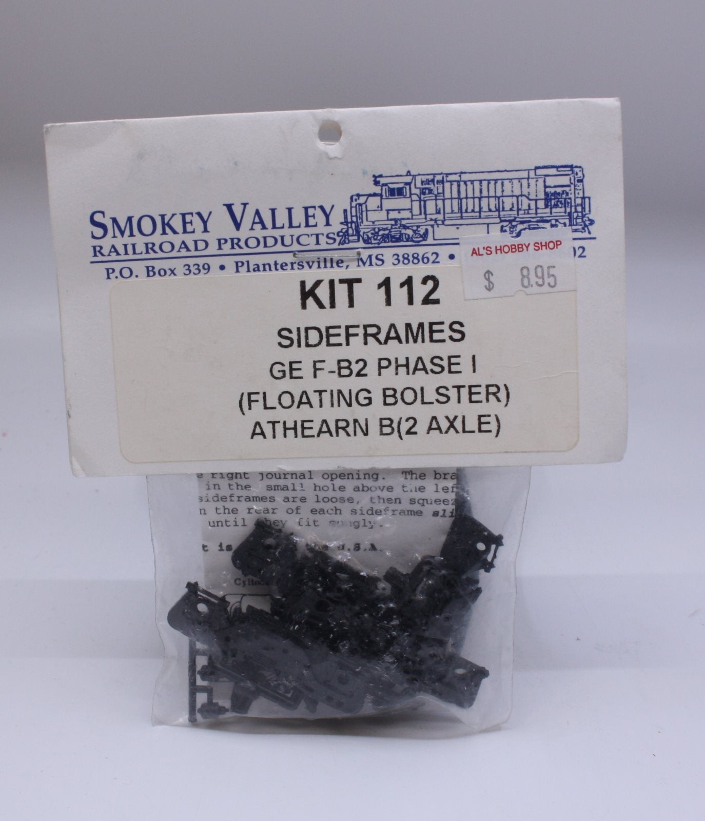 Smokey Valley RR Products 112 GE F-B2 phI sdfrm Athearn