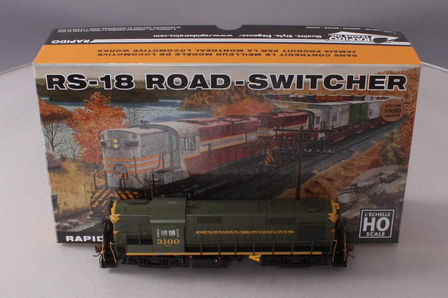 Rapido 32501 HO CN MLW RS-18 Diesel Locomotive w/ DCC & Sound