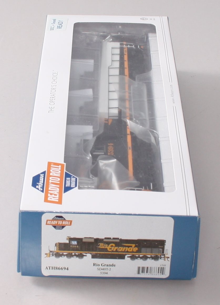 Athearn 86694 HO Denver & Rio Grande Western RTR SD40T-2 Diesel Locomotive #5394