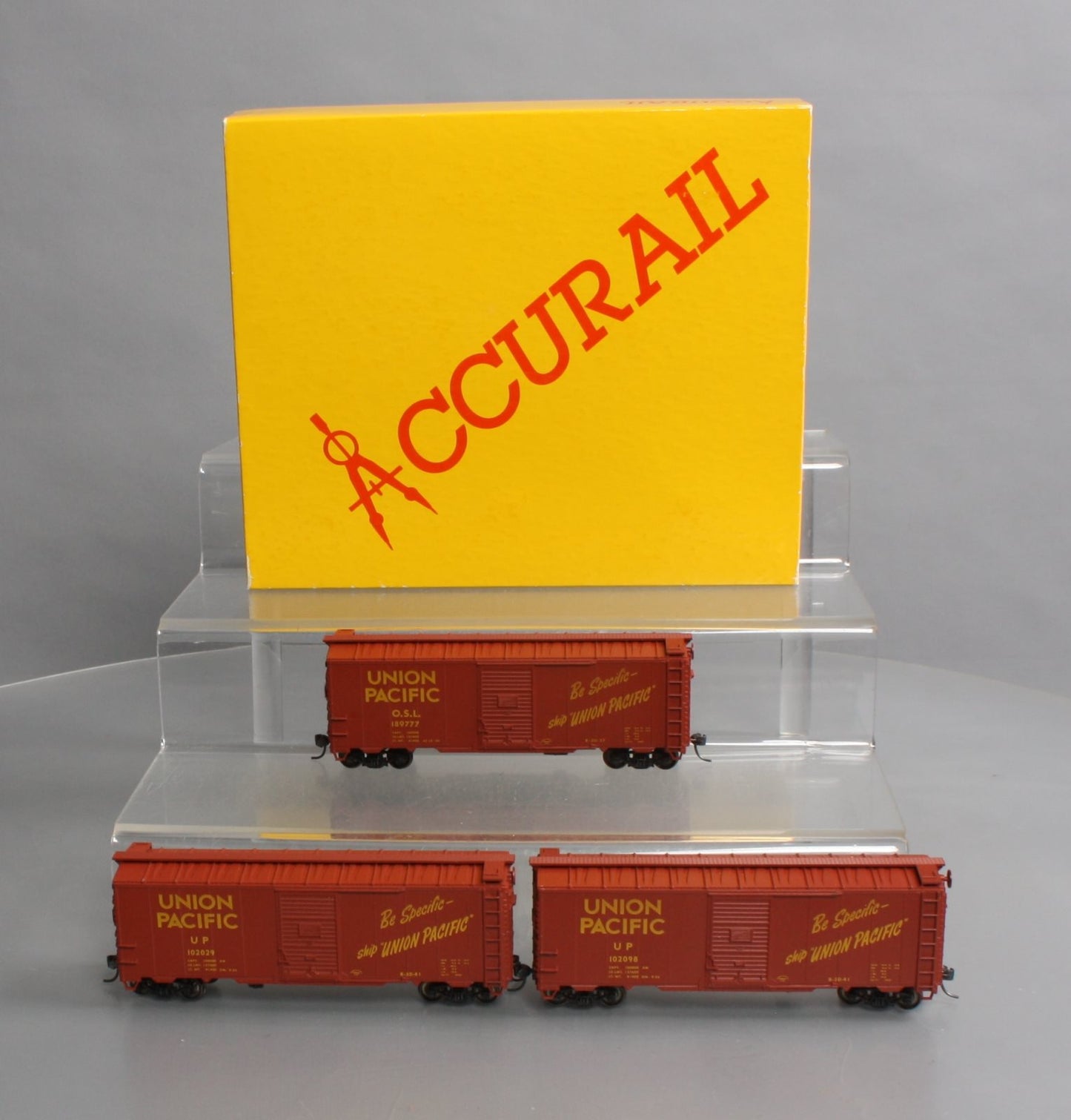 Accurail 3315 HO Scale "Be Specific" Steel Boxcars (Pack of 3)