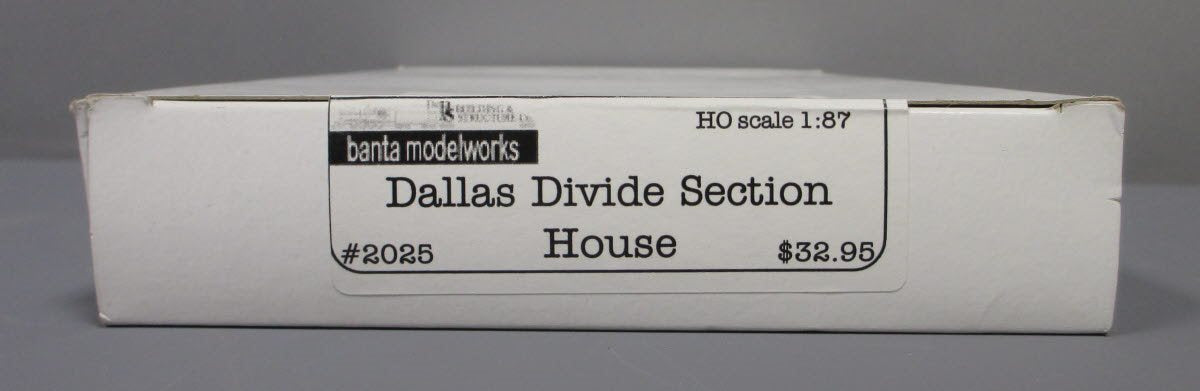 Banta Model Works 2025 HO Scale Dallas Divide Section House Kit